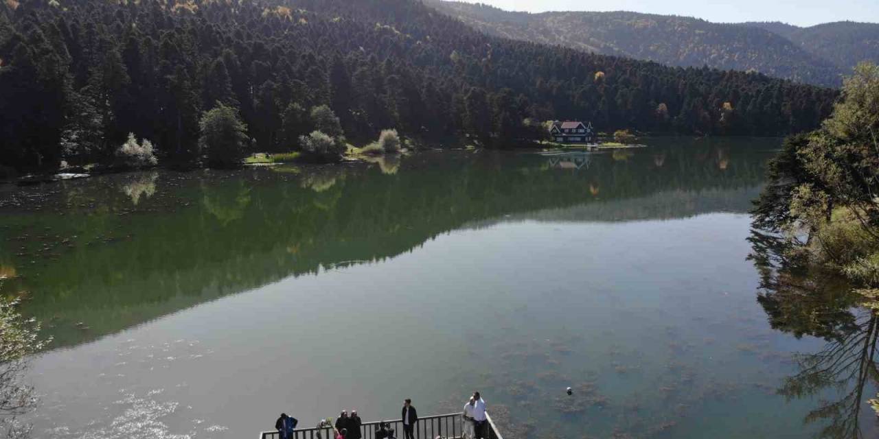 Gölcük Tabiat Parkı Güneşli Günde Doldu Taştı