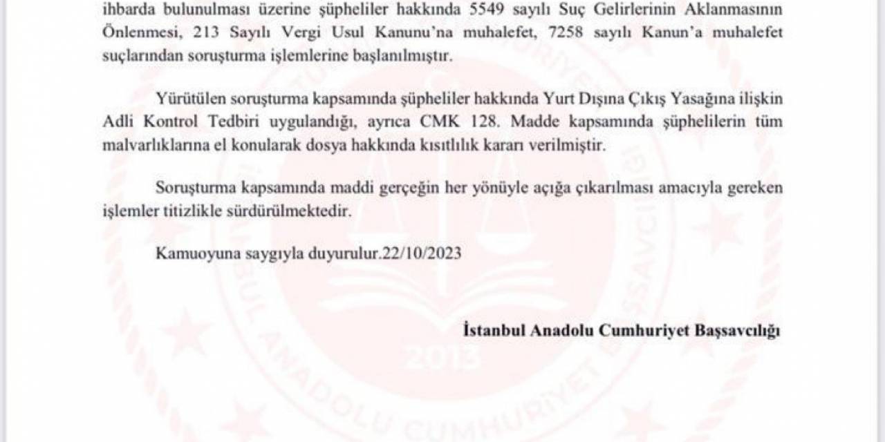 Dilan Polat Soruşturması Hakkında Başsavcılıktan Açıklama