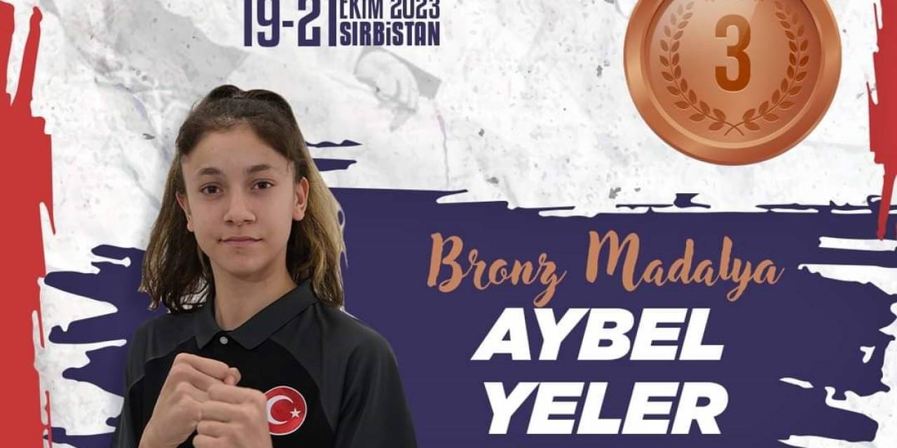 Eskişehirli Aybel Avrupa 3’üncüsü Oldu