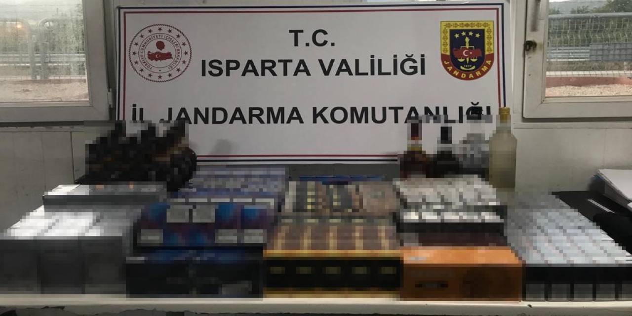 Isparta’da Çok Sayıda Kaçak Sigara Ve Alkol Ele Geçirildi