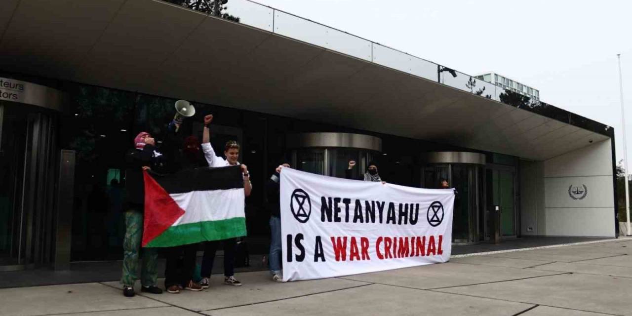 Uluslararası Ceza Mahkemesi’nde İsrail Karşıtı Protesto: “Netanyahu Bir Savaş Suçlusu”