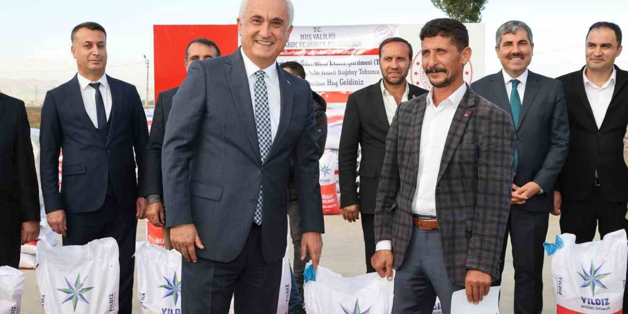 Muş’ta Devlet Desteğiyle 595 Ton Buğday Tohumu Dağıtılmaya Başlandı