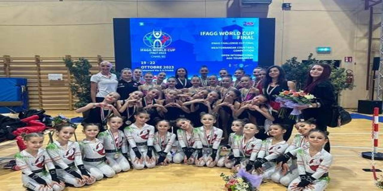 Minik Cimnastikçiler İtalya’dan Madalyalarla Döndü