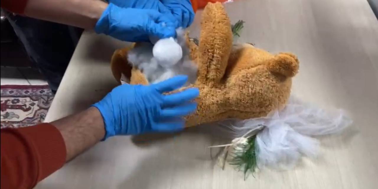 Kız Arkadaşına Aldığı Pelüş Oyuncak Ayı İçerisinde Uyuşturucuyla Yakalandı