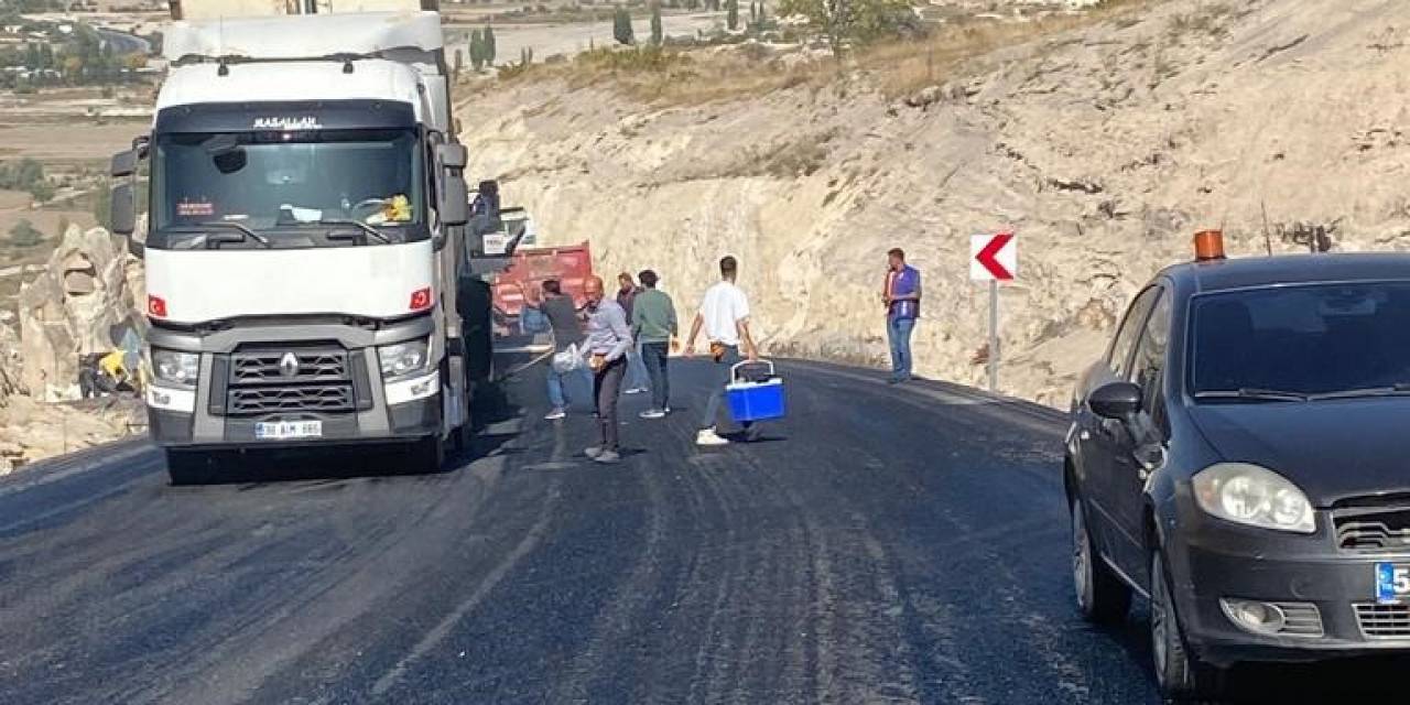 Göreme Ortahisar Yoluna Konfor Tabakası Seriliyor