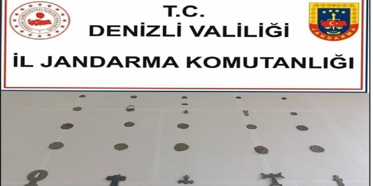 Denizli’de Kaçak Tarihi Eserler Yakalandı