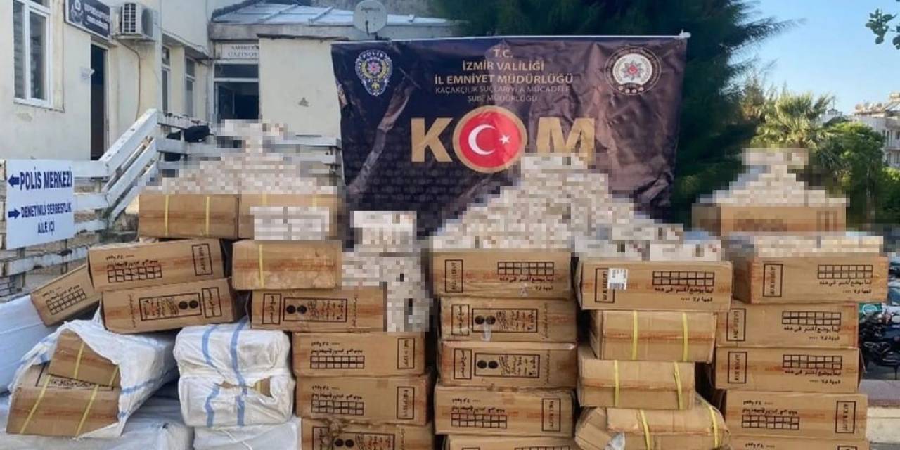İzmir’de 8 İlçede 14 Ayrı Kaçakçılık Operasyonu