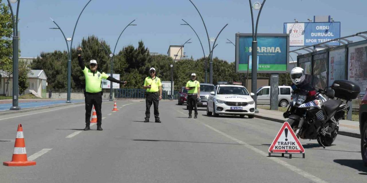 Ordu’da Bir Haftada Yaklaşık 14 Bin Araç Denetlendi