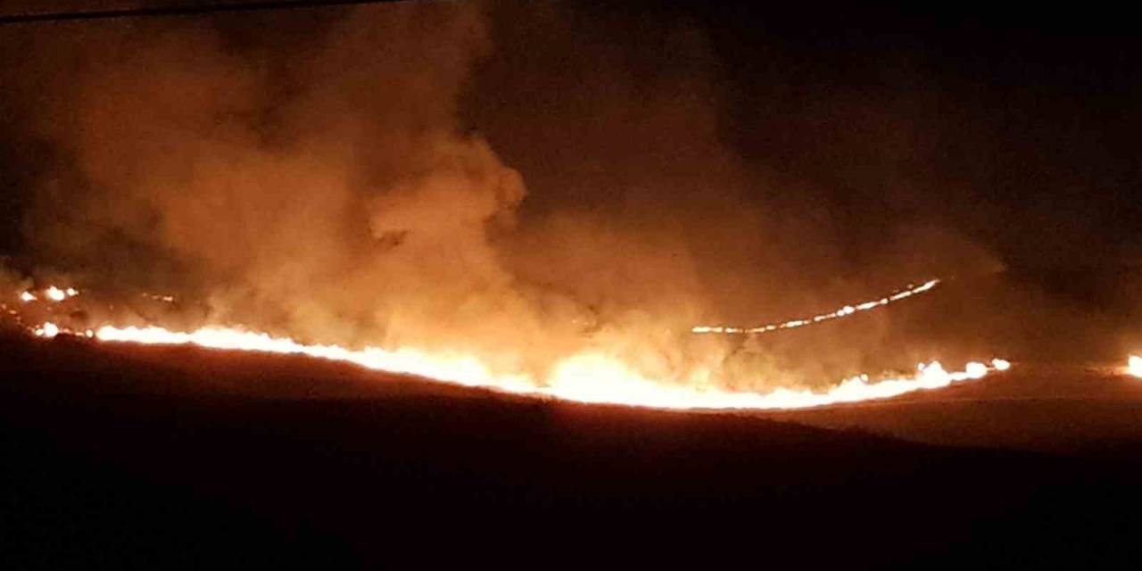 Alaca’da Anız Yangını