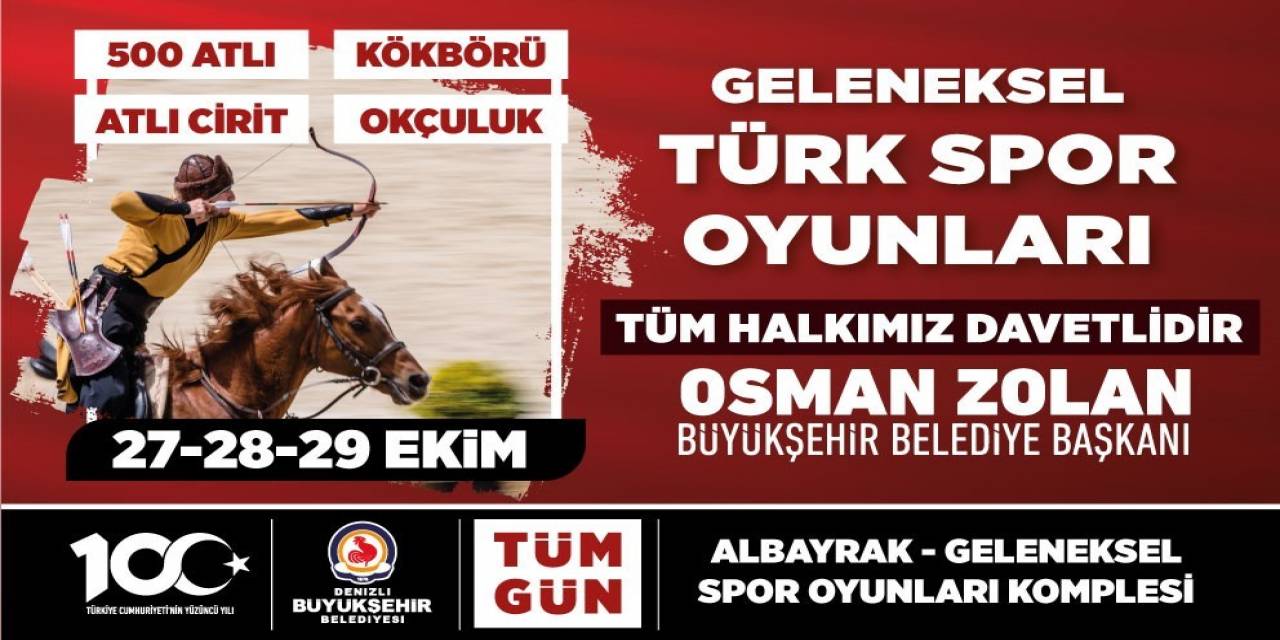 Denizli Büyükşehir İle ’geleneksel Türk Spor Oyunları’ Başlıyor