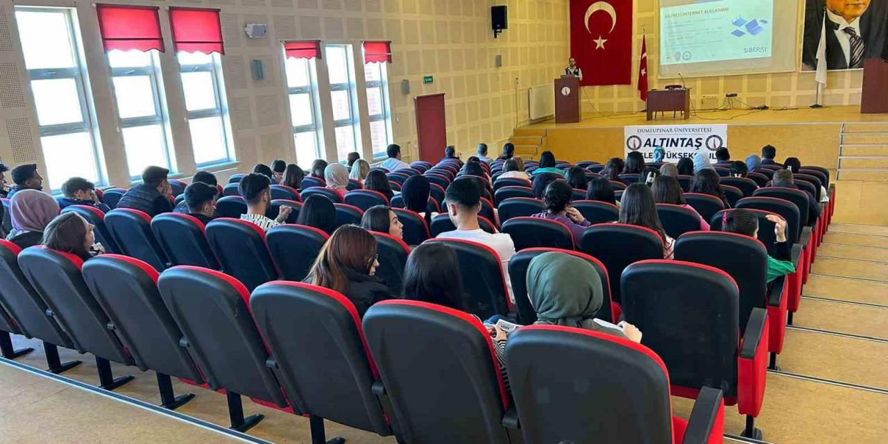 Altıntaş Myo Öğrencileri Siber Suçlara Karşı Bilgilendirildi