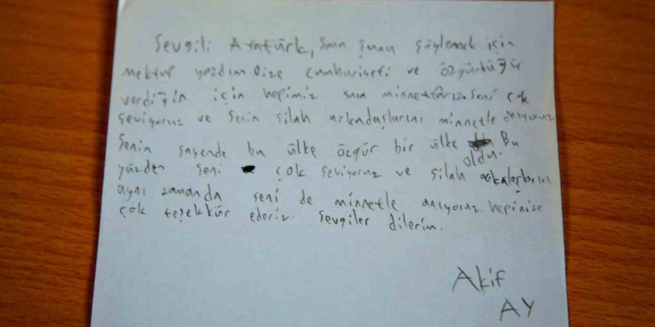 Çocuklardan Atatürk’e 100. Yıl Mektubu