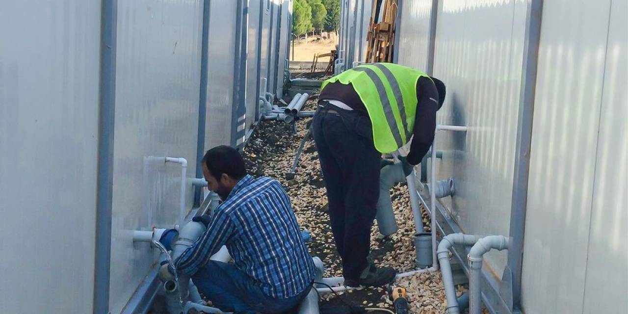 Konteyner Kentte Alt Yapı Bakım Onarımı Yapıldı