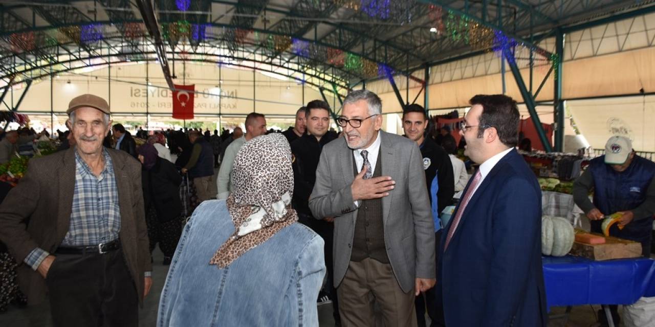 Başkan Bozkurt’tan Pazar Ziyareti