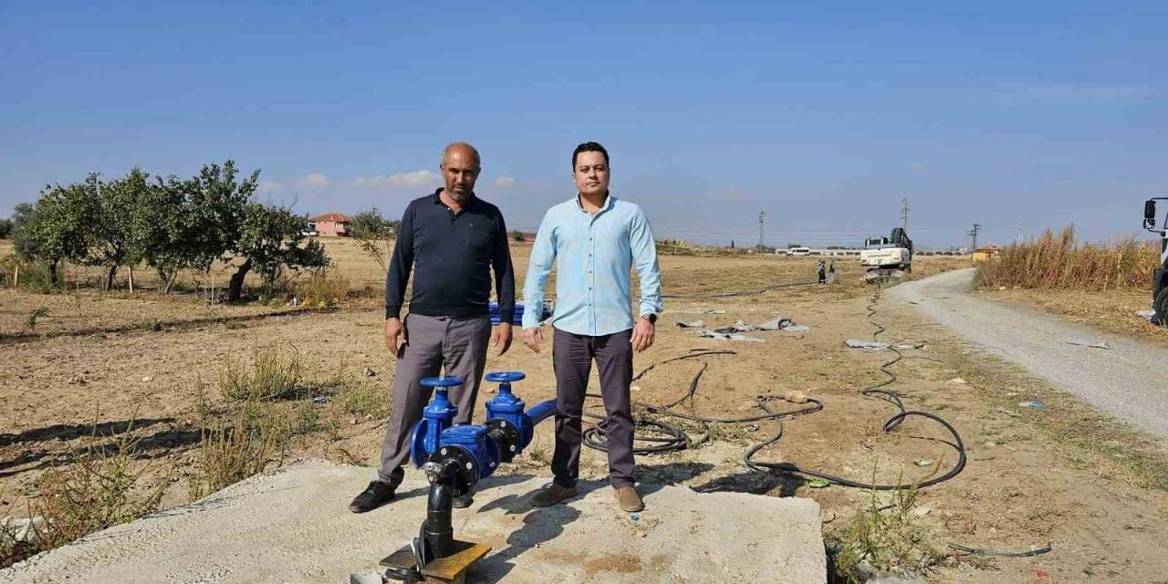 Salihli Mersinli Mahallesi’nde Yeni Sondaj Kuyusu Sevinci