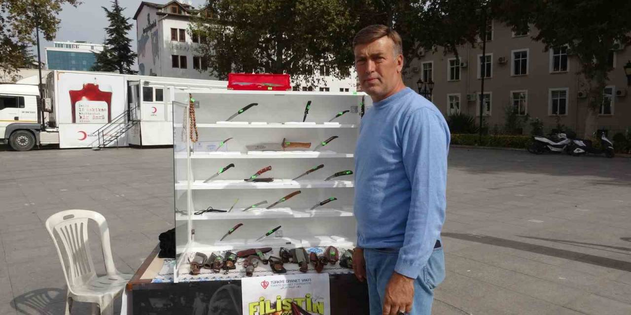 Tokat’ta 5 Yıllık Emeğini Filistin İçin Satışa Çıkardı