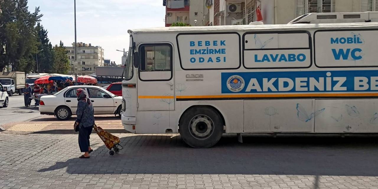 Akdeniz’de Pazar Yerlerine Mobil Tuvalet Kuruluyor