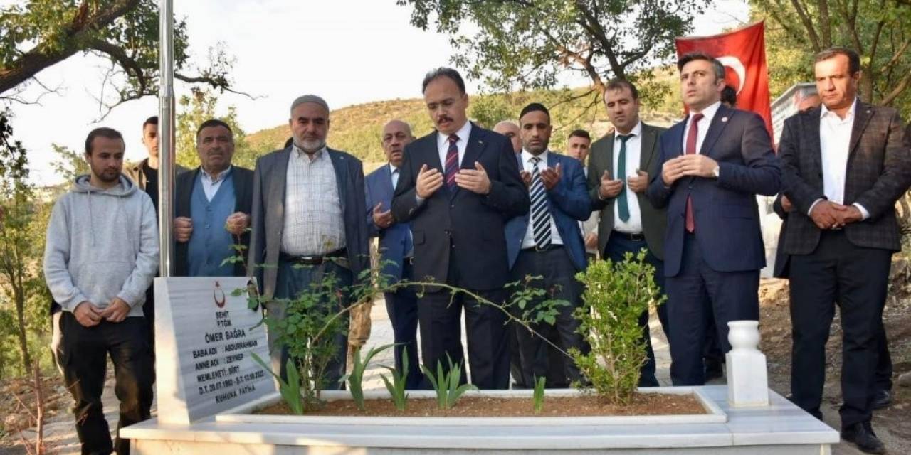 Siirt Valisi Kızılkaya, Şehit Piyade Teğmen Bağra’nın Ailesi İle Bir Araya Geldi