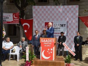 Saadet Partisi Genel Başkanı Kamalak Alaplı’da