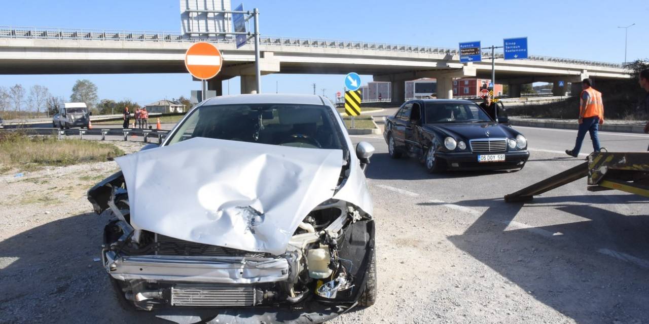 Sinop’ta Trafik Kazası: 1 Yaralı