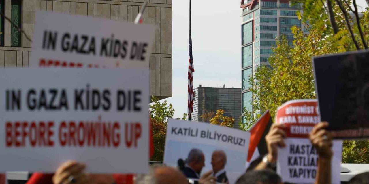 Abd, Ankara Büyükelçiliği Önünde Protesto Edildi