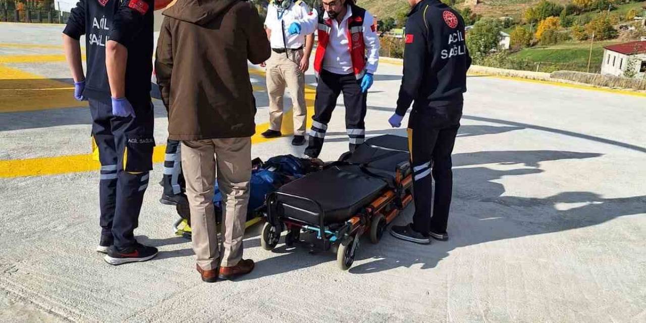 Rahatsızlanan Hamile Kadın Ambulans Helikopterle Hastaneye Ulaştırıldı