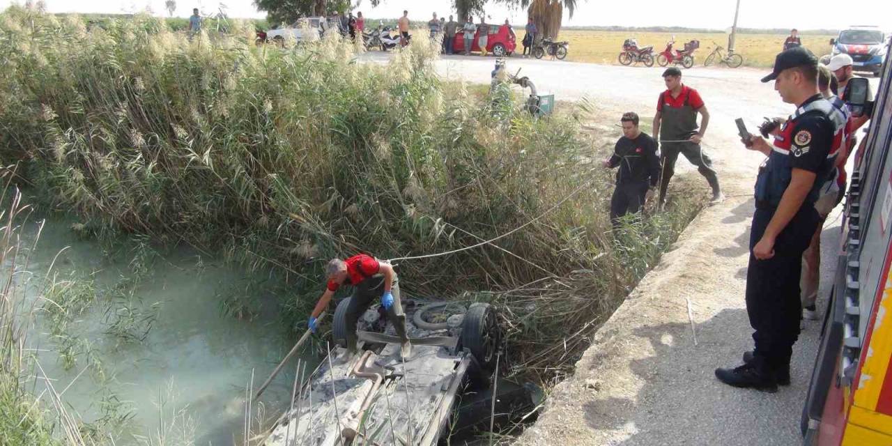 Mersin’de Kanala Düşen Otomobilin Sürücüsü Hayatını Kaybetti