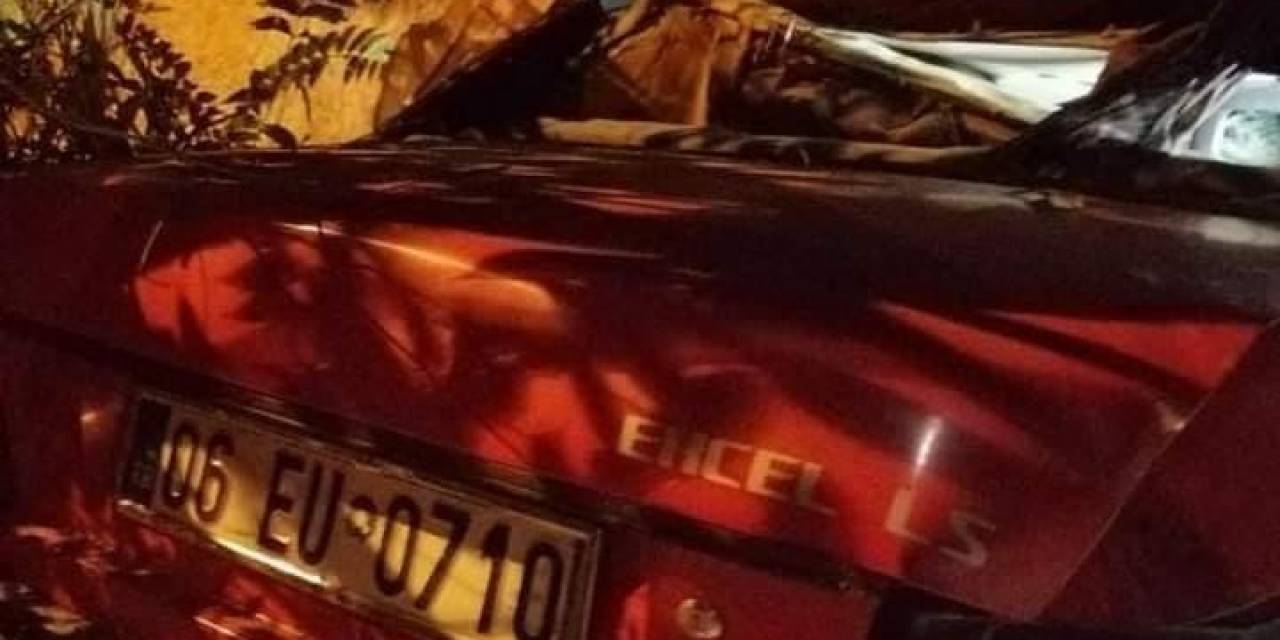 Ankara’da Kontrolden Çıkan Araç Boş Araziye Uçtu: 1 Ölü, 2 Yaralı