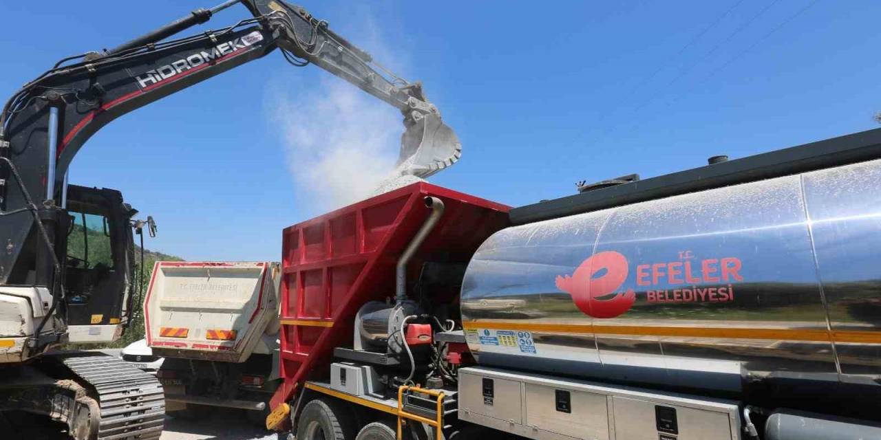 Efeler Belediyesi Yol Yapım Çalışmalarını Sürdürüyor