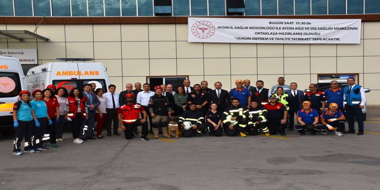 Aydın’da Tatbikat Gerçeğini Aratmadı