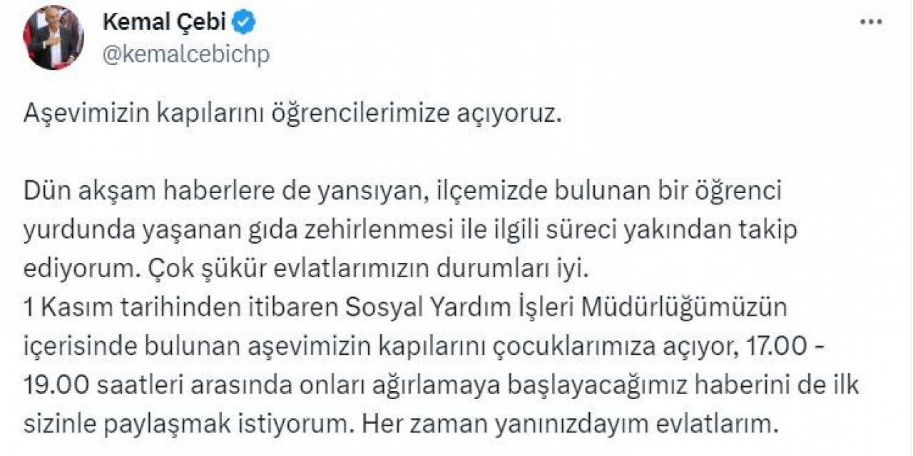 Küçükçekmece Belediye Başkanı Çebi: "Aşevimizin Kapılarını Öğrencilerimize Açıyoruz"