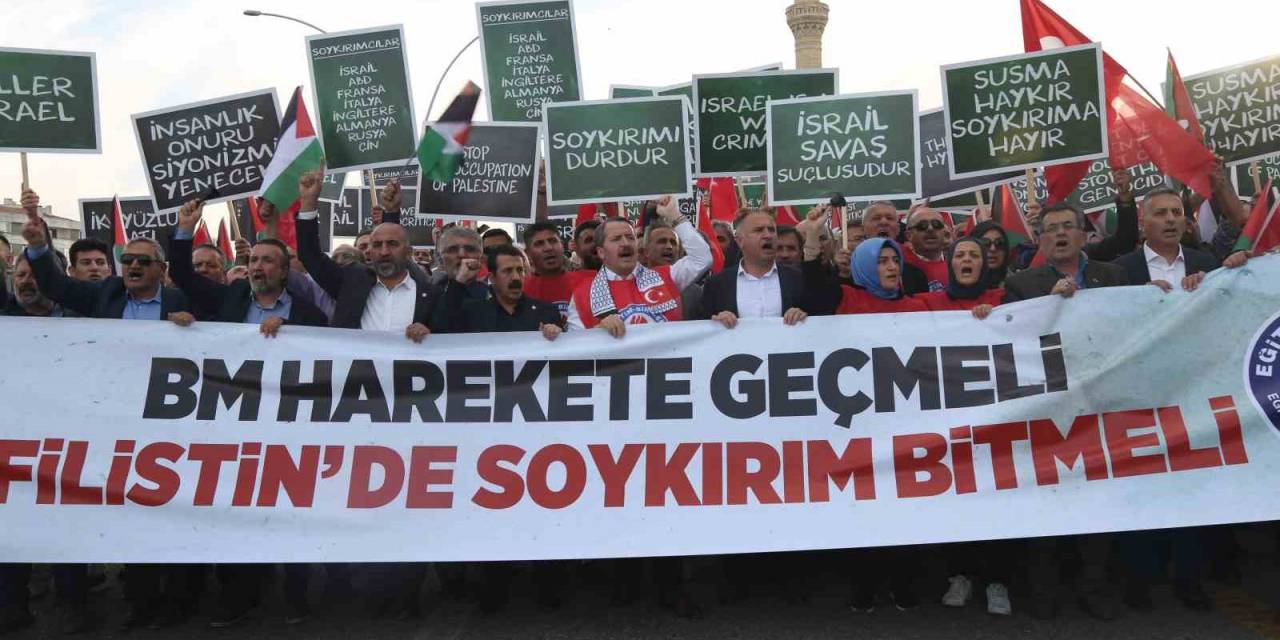 Eğitim-bir-sen’den Bm Ankara Ofisi Önünde Filistin’e Destek Gösterisi