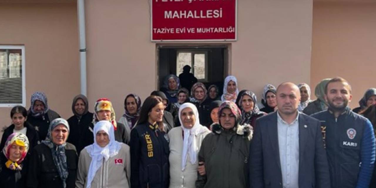 Kars’ta Polis Dolandırıcılara Karşı Kadınları Bilgilendiriyor