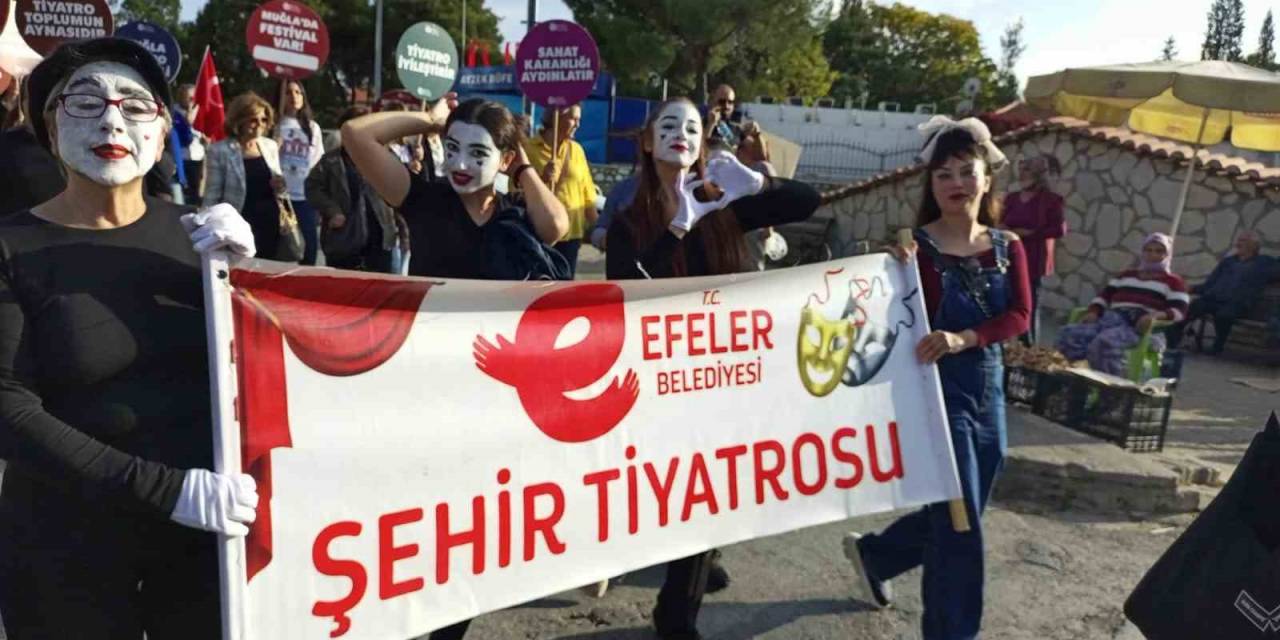 Efeler Belediyesi Şehir Tiyatrosu Pandomim Ekibi Muğla’da Festivale Katıldı