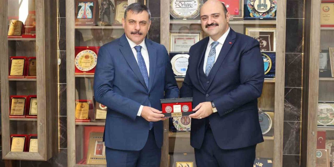 Vali Çiftçi’den Aziziye Belediyesi’ne Ziyaret