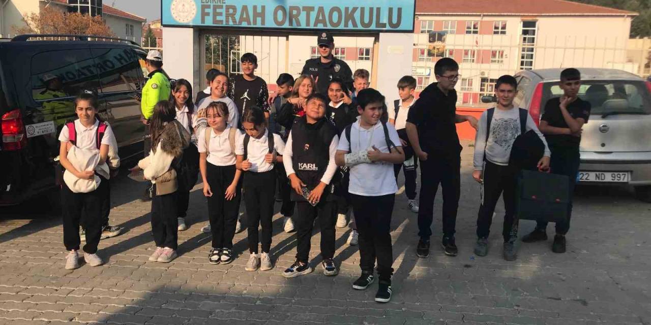 Edirne’de Polis Ekipleri Okul Çevrelerindeki Denetimlerini Sürdürüyor