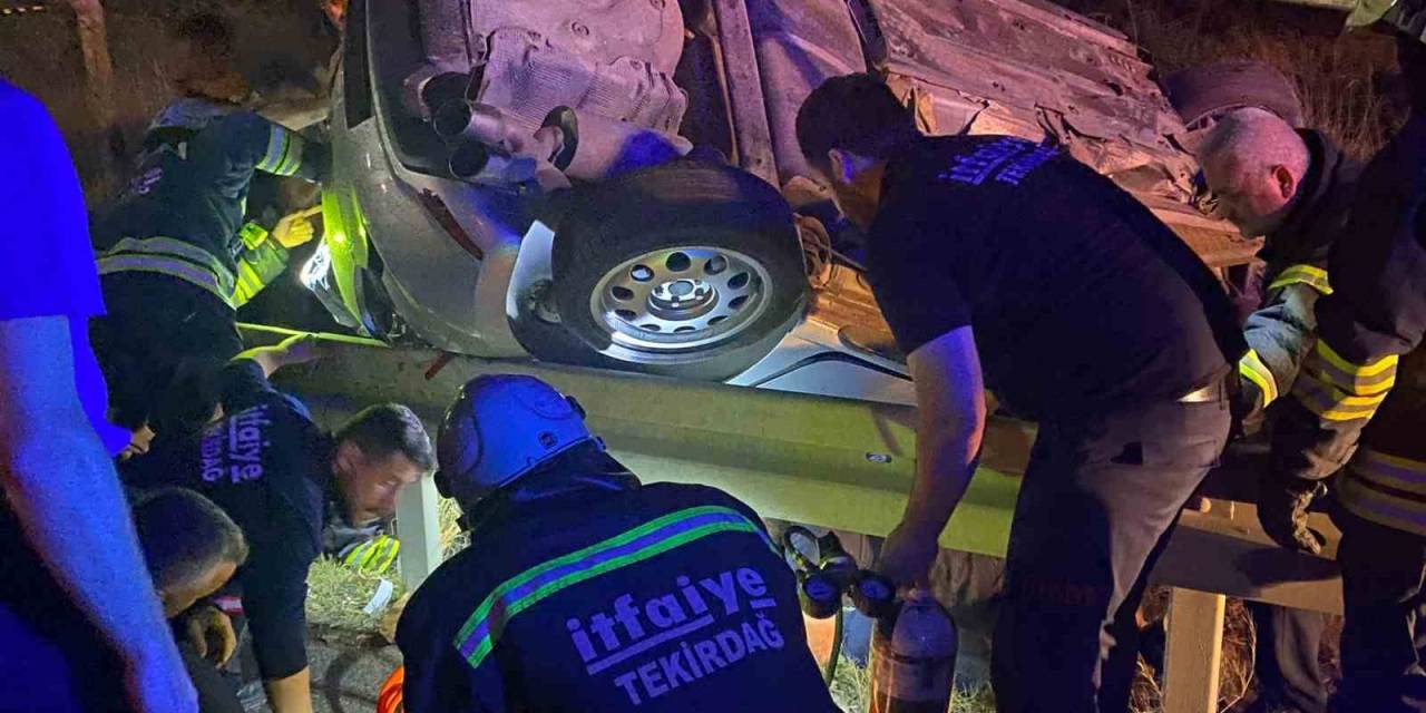 Makas Atan Araçtan Kaçmak İsteyen Otomobil Takla Attı: 1 Yaralı