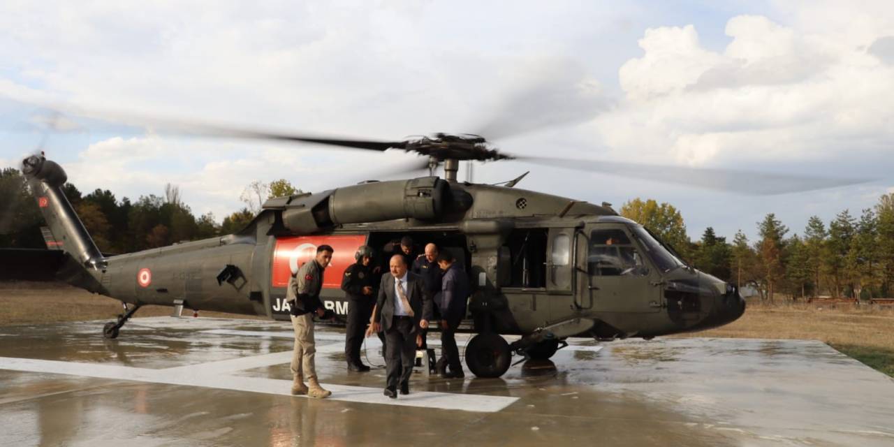 Kastamonu’da Helikopter Destekli Trafik Denetimi Gerçekleştirildi