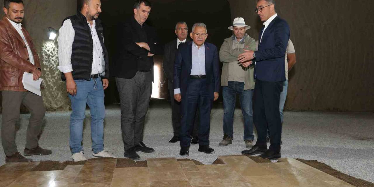 Başkan Büyükkılıç, Türkiye’nin En Büyük Kayadan Oyma Müzesinde İncelemelerde Bulundu