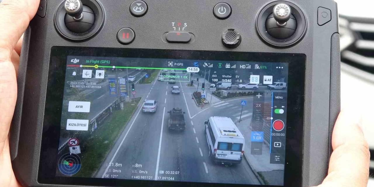 Ordu’da Havadan Ve Karadan Trafik Denetimleri Sürüyor