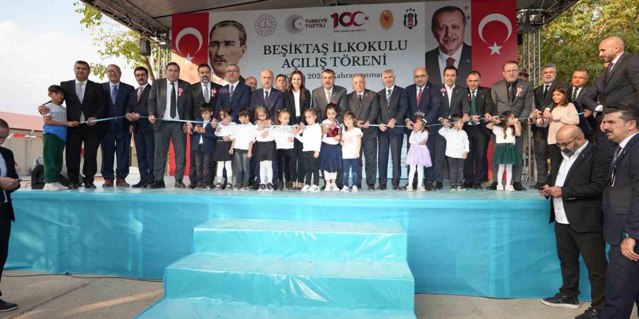 Ahmet Nur Çebi, Pazarcık Beşiktaş İlkokulu Açılışına Katıldı