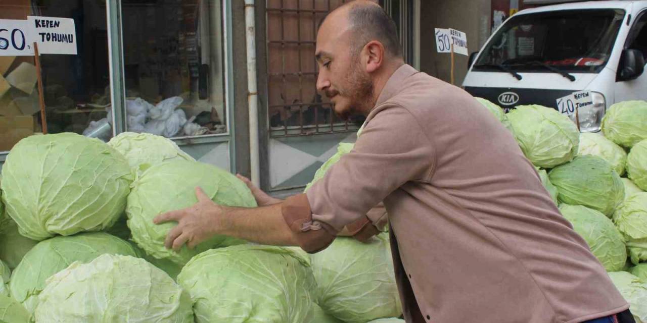 Kış Mevsiminin Favori Sebzesi Lahana Tezgâhlarda Yerini Aldı