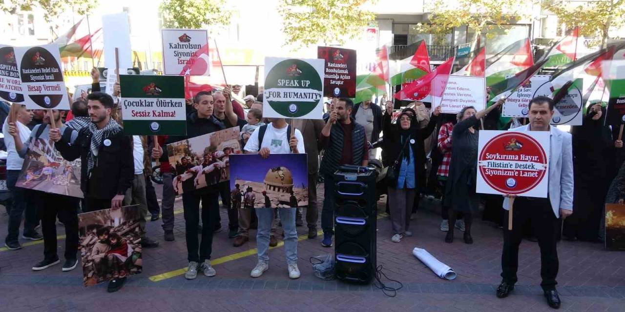Isparta’da İsrail Menşeili Firmalar Protesto Edildi