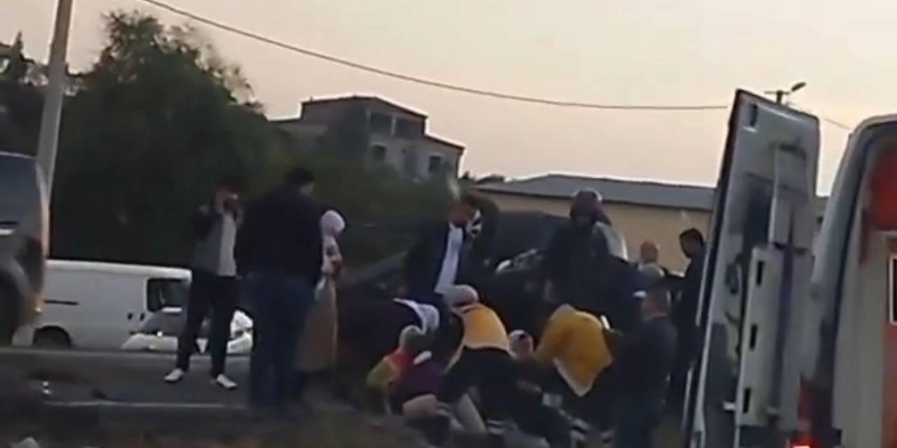 Sürücüsünün Kontrolünden Çıkan Otomobil Takla Attı: 6 Yaralı
