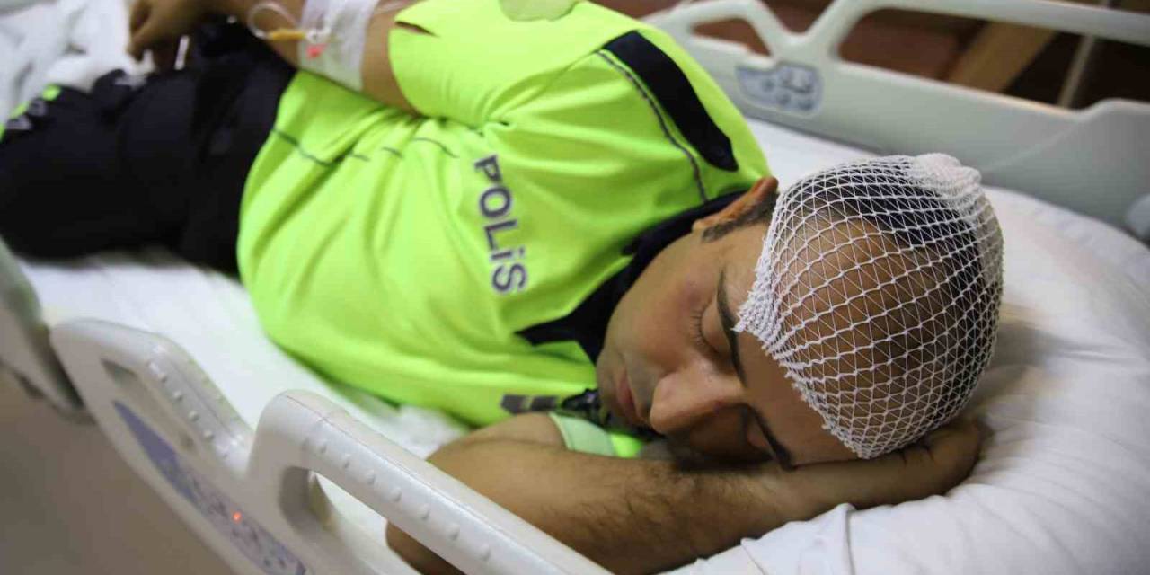 ’dur’ İhtarına Uymayan Lüks Araç Trafik Polisine Çarpıp Kaçtı