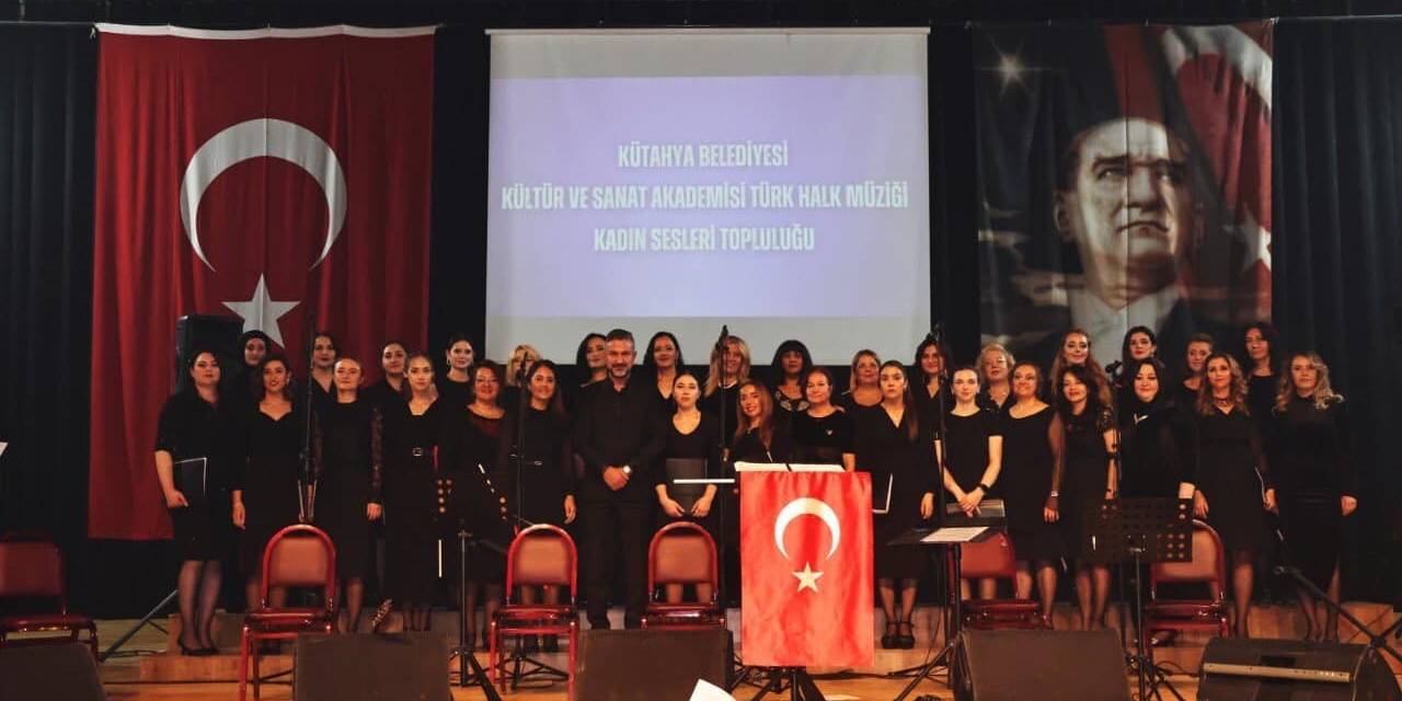 Kütahya’da Thm Kadın Sesleri Topluluğu’ndan “Kahramanlık Türküleri” Konseri