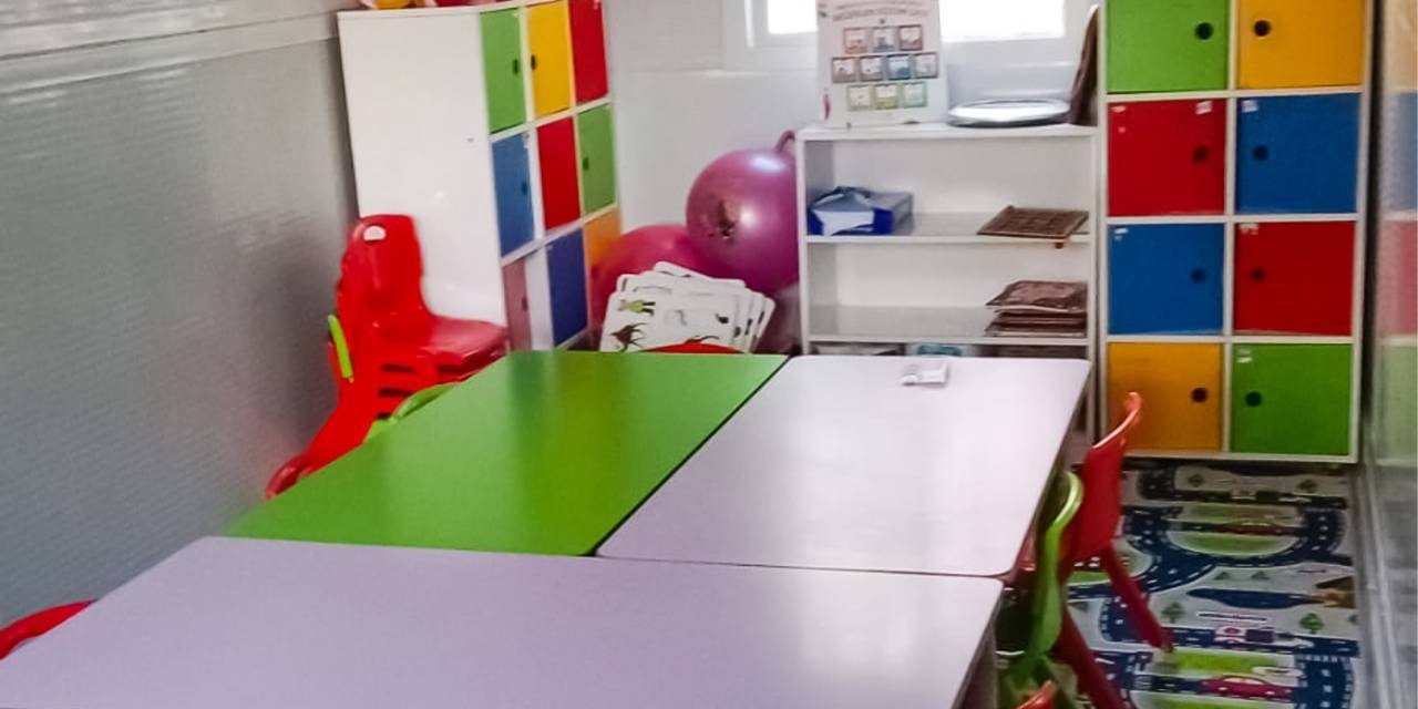 Geçici Yaşam Merkezlerine Çocuklar İçin Eğitim Alanları Kuruluyor