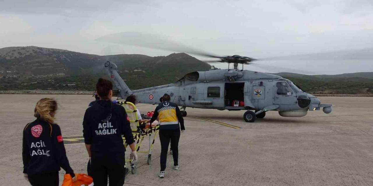 Kalp Krizi Geçiren Vatandaş, Askeri Helikopter İle Hastaneye Ulaştırıldı