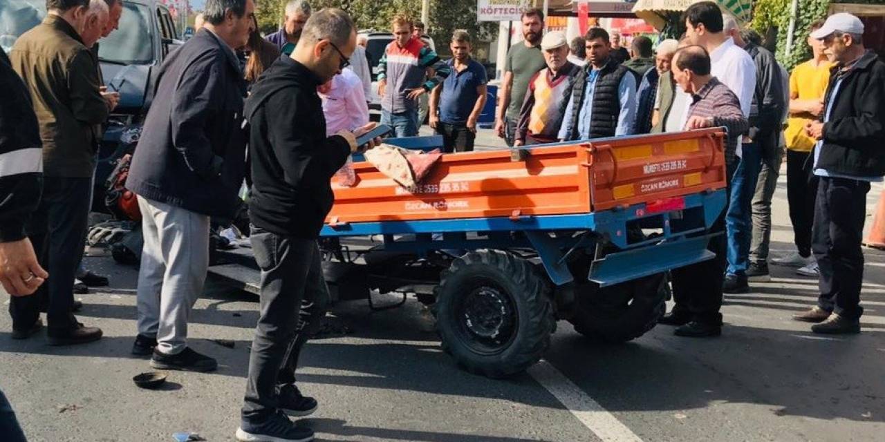 Patpatla Minibüs Çarpıştı: 1 Yaralı
