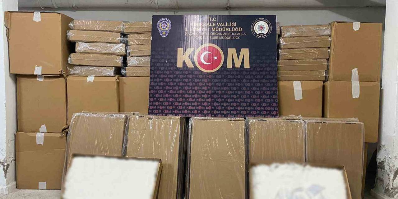 Kırıkkale’de 1 Milyon 260 Bin Makaron Ve 172 Litre Kaçak İçki Ele Geçirildi
